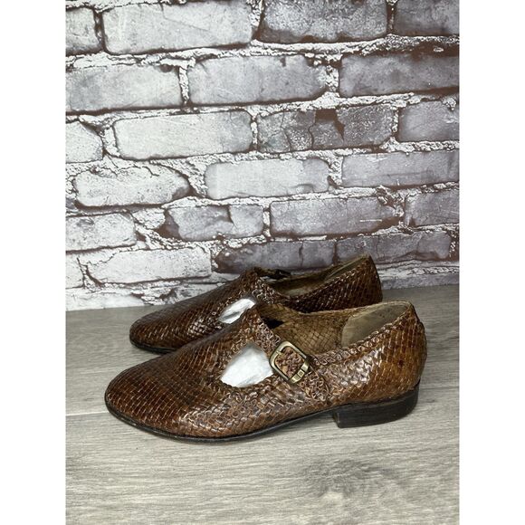 VTG Bally Seville Leather Woven Monk Strap Loafers Shoes Brown Men 8.5M US/42EU main image 16